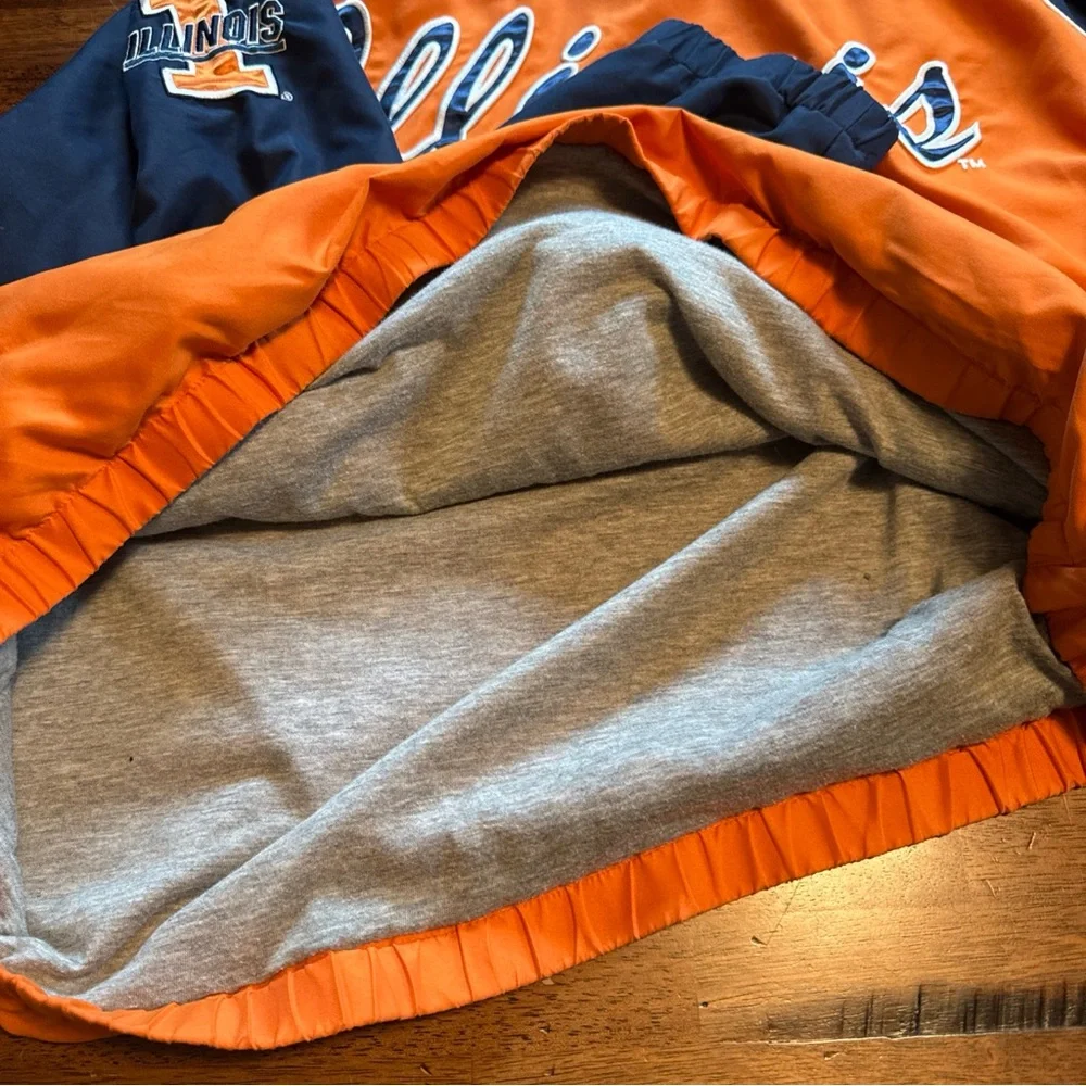 Vintage Illinois Fighting Illini XL 58 Sports NCAA Pullover 90s Pockets - Picture 5 of 8